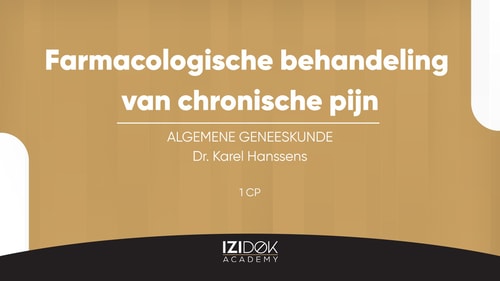 Farmacologische behandeling van chronische pijn