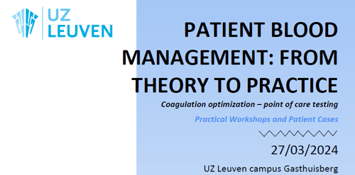 Patient Blood management; from theory to practice
