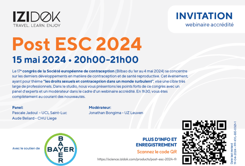 Webinaire Post European Society of Contraception 2024